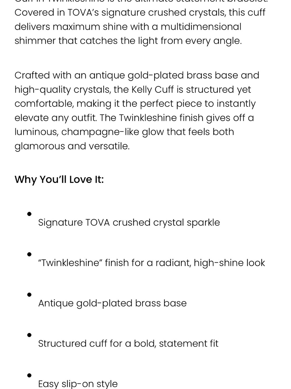 Tova cuff Bracelet - Picture 6 of 6
